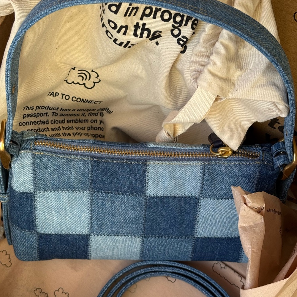 NWT Coachtopia Alter/Ego Small Patchwork Denim Ba… - image 11